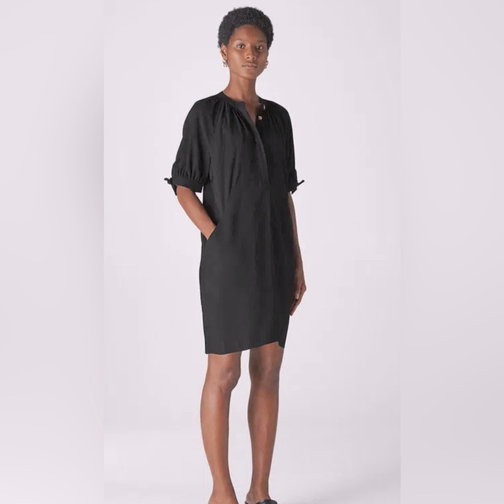Whistles Black Dress with pockets. XS
